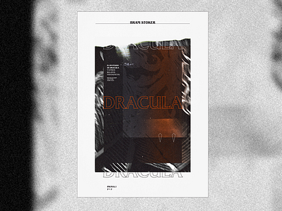 Dracula art art direction book branding design dracula editorial glitch noir typography