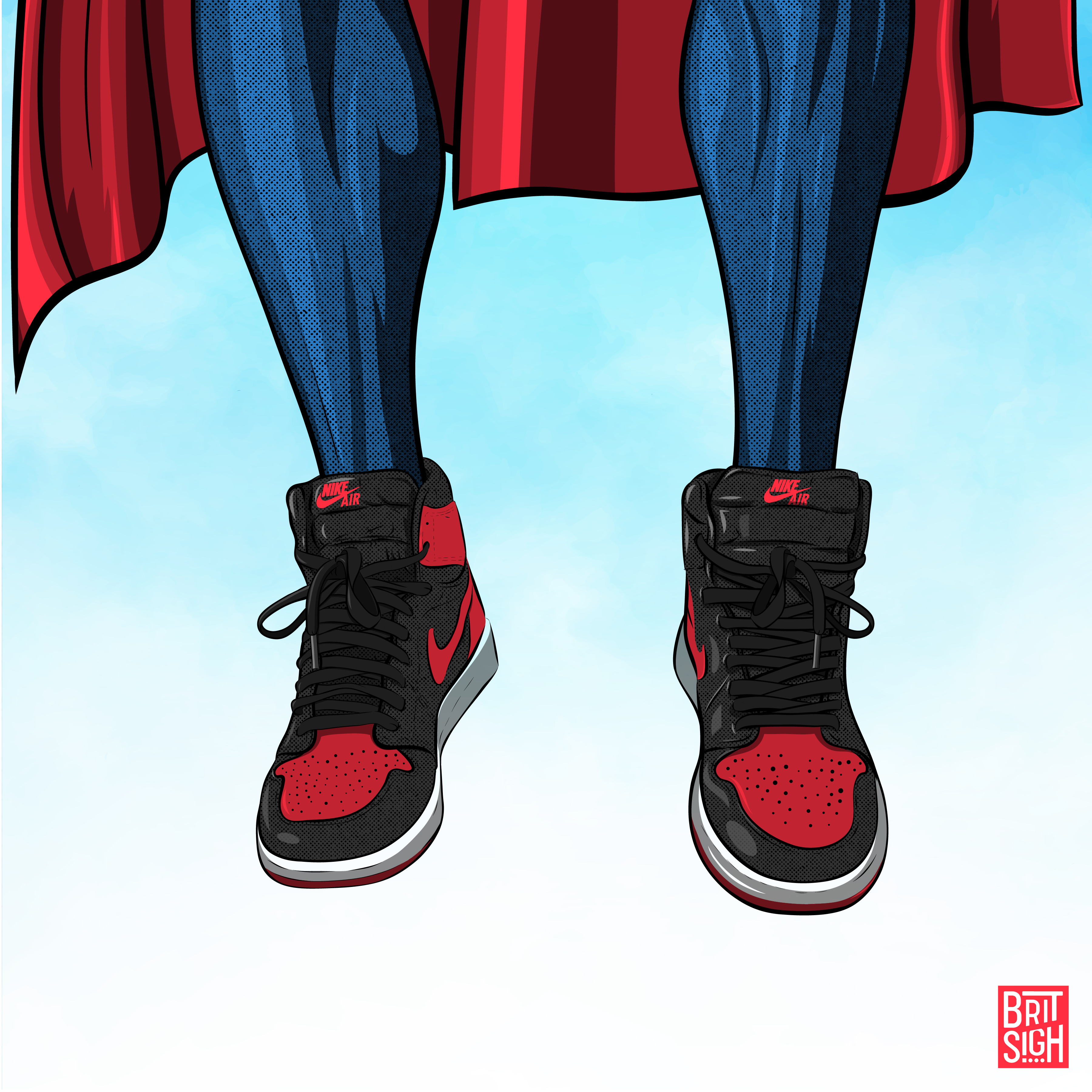 Superman / Jordan 1 by Brit Sigh on 