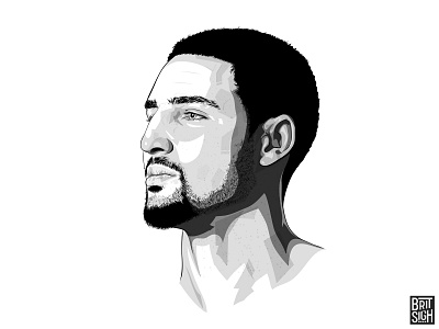 Klay Thompson adobe adobe draw anta apple pencil art basketball body armor celebrity design digital art espn fan art golden state warriors graphic design illustration klay thompson nba sports warriors