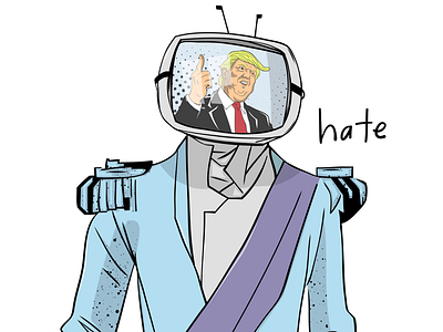 Prince Robot IV + Trump Mashup anti trump comic books dump trump fiona staples graphic design illustration image comics prince robot iv protest saga saga comics