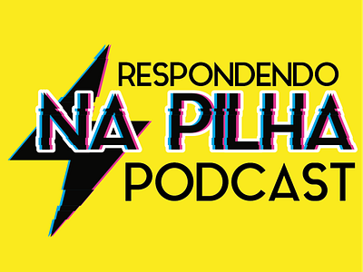 Respondendo na pilha design logo podcast