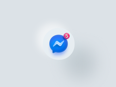 Messenger Icon - Big Sur animation big bigsur branding design facebook icon illustration logo mac messenger minimal type typography vector