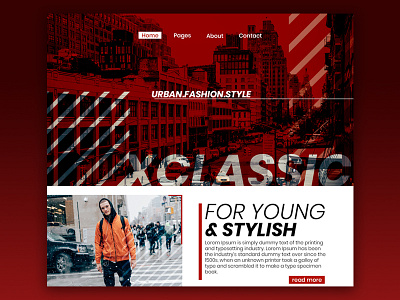 Fashion Blog brand clothing design fashion grid system homepage landing page minimal ui ux web