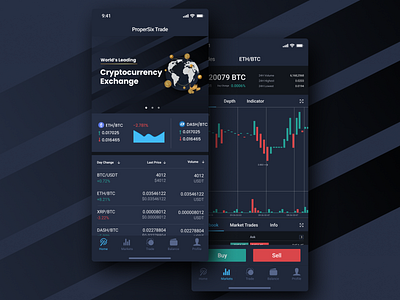 Crypto Currency Mobile Application crypto exchange cryptocurrency mobile ui uidesign ux design