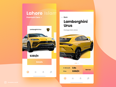 Premiums Rentals App | UI Design