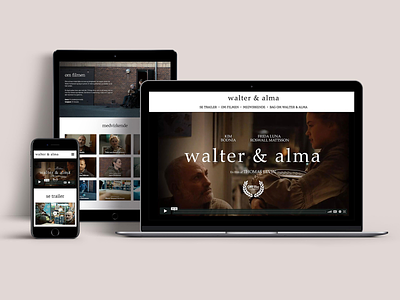 walter & alma film landingpage promotion responsive ui web