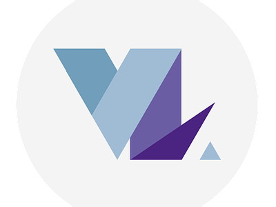 Vincent Lombard - Identité graphique design flat logo