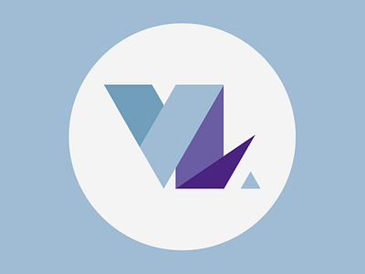 Vincent Lombard - Identité Graphique design flat logo