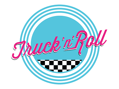 Truck'n'Roll Logo food food truck logo