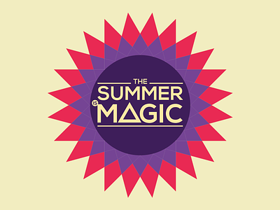 Summer Is Magic Logo club event logo music night summer