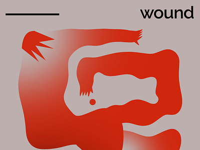 wound branding character concept design digitalart illustration logo painting photoshop ui wound