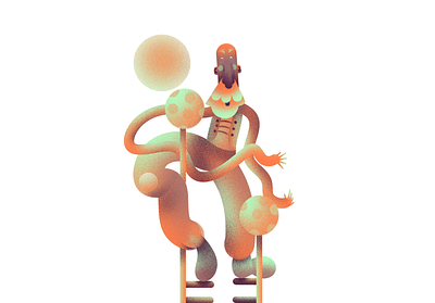 N. 10 Circus art character circus concept design illustration man show