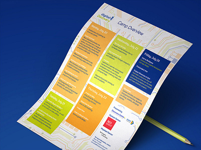 The Discovery Centre - Camp Schedule branding education indesign poster print science