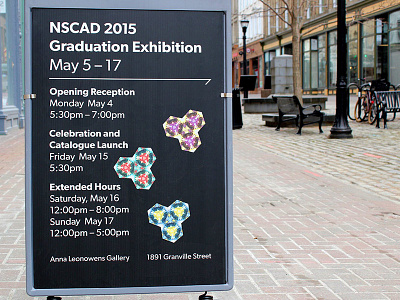 NSCAD Graduation Catalogue 2015 - Signage environmental design gallery illustrator show signage type