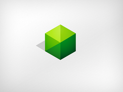 Green Cube brand cube icon logo