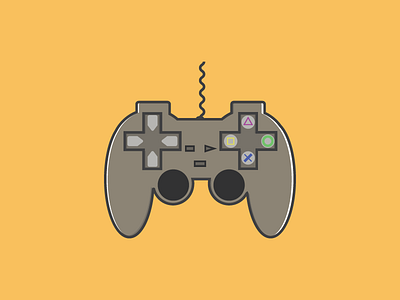 Joystick contoller cute game graphic design icon joystick playstation vector xbox
