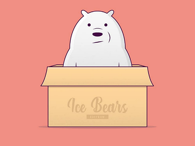 Ice bears bears cute icebears illustration lineart mbestyle vector