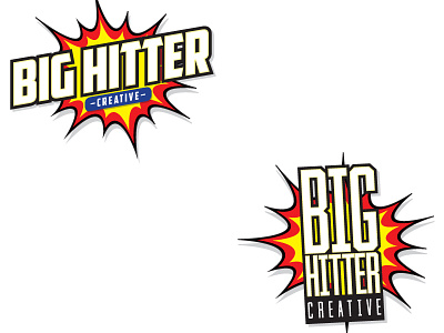 Big Hitter Creative logo concepts
