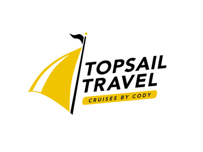Topsail Travel branding logo