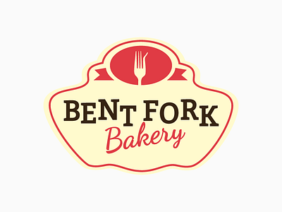 Bent Fork Bakery Logo badge bakery branding chicago cupcake design food fork graphic design identity logo sweet
