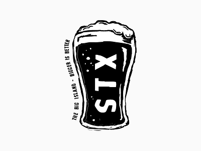 Brew STX T-shirt badge beer brewery drink food glass graphic graphic design illustration logo restaurant t shirt