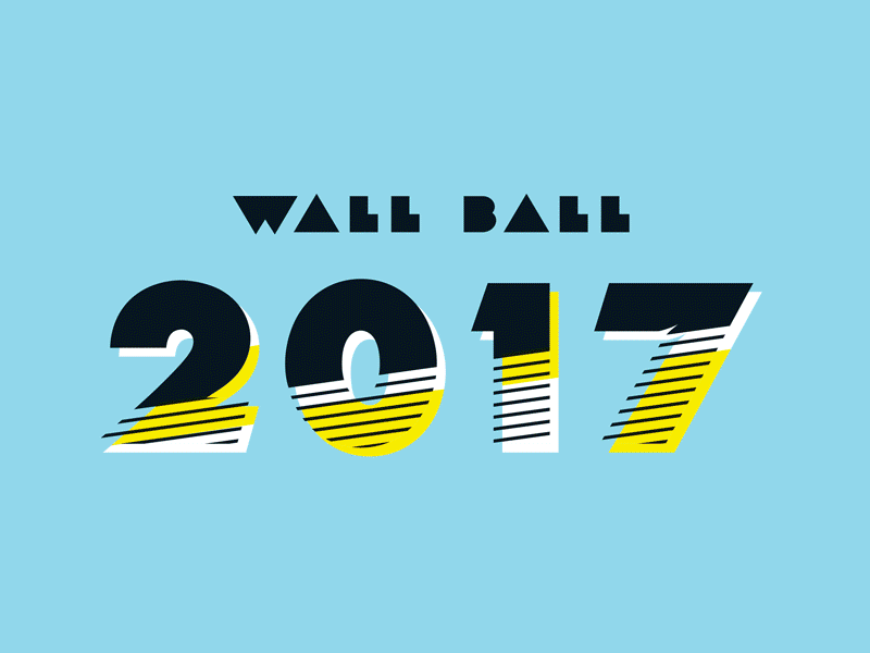 Hip hip horray 🙌 branding logo mural arts typography wall ball