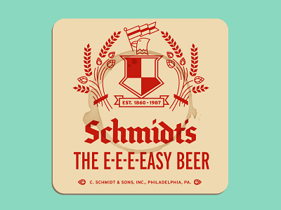 #4 - Schmidt's of Philadelphia beer blackletter extinct brewery hops philadelphia typography