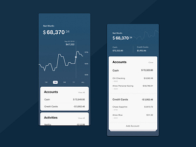 Personal Finance app design finance financial app info graphic ui ux