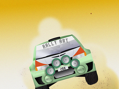 Rally-Art cars digital art dirt rally vector