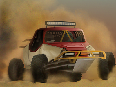 Baja Buggy automotive art cars digital art digital illustration