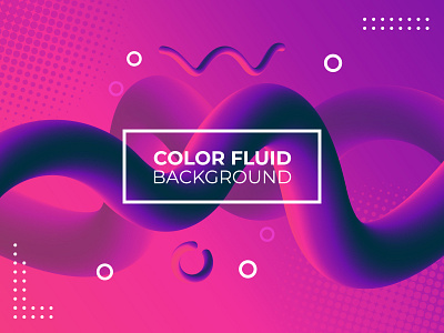 Modern 3d Color Fluid With Gradient Background