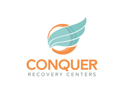 Conquer Recovery Centers branding design logo vector