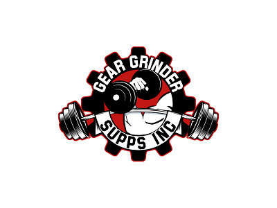 Gear Grinder Supps Inc branding design logo vector