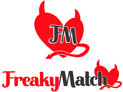 FreakyMatch branding design logo
