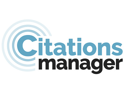 Citations Manager branding design logo vector