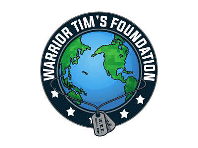 Warrior Tim's Foundation branding design logo vector