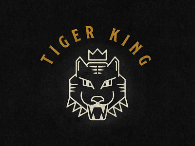 Tiger King brand branding graphic design illustration illustrator logo logo design logomark tiger tiger king tiger logo vector