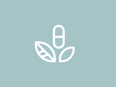 Plant Based Logo brand branding graphic design graphics health and wellness leaves logo logo design logo marks pills plant logo plants vector