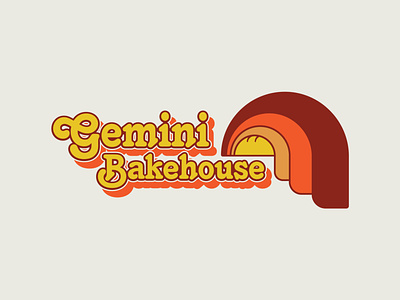 Gemini BakeHouse Graphic bake house bakehouse bakery bakery logo baking branding bread bread logo graphic design groovy logo logo logo design retro logo t shirt graphics