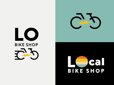 The LOCal Bike Shop bicycle bicycle logo bike bike logo bike shop brand california graphic design graphics illustrator logo logo mark logos retro retro logo vector