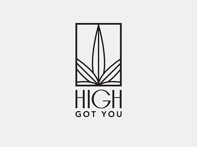 High Got You art deco brand cannabis cannabis branding cannabis logo cbd cbd logo classy geometric graphic design hemp hemp leaf high end logo logo logo design pot leaf vector