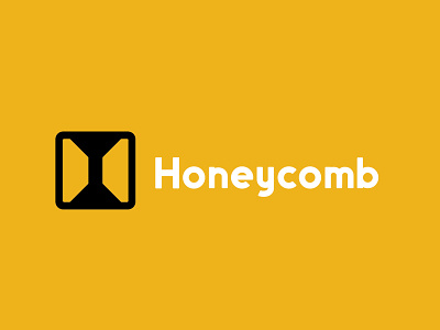 Honeycomb HR brand design branding honey honey logo honeycomb hr software logo logo design logomark sas logo