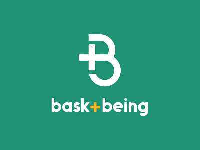 Bask + Being brand design branding logo logo mark monogram monogram logo mark wordmark