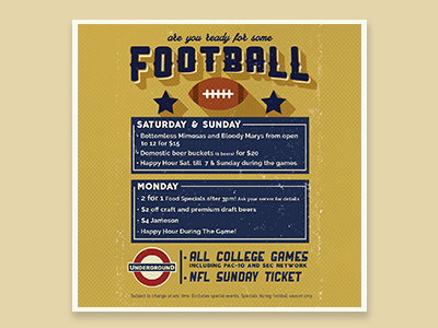 Table Tent Design eatery flyers food football graphics illustrator retro sports sports bar table tents