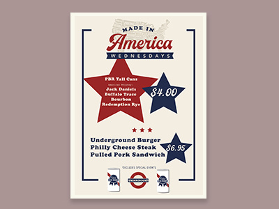 Table Tent Design america americana beer eater flyer design food graphics illustrator sports bar type