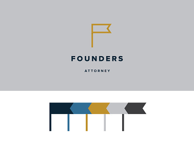 The Founders Attorney Color Ways brand color story colorways design graphic design graphics logo logo design vector