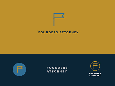 The Founders Attorney Logo Comps brand branding graphic design graphics logo logo design logos