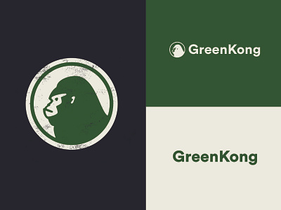 Green Kong Cannabis Logo brand branding cannabis cannabis branding cannabis logo design gorilla gorilla logo gorillaz graphic design graphics illustrator logo logo design logos monkey logo vector