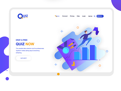 Quiz Engine Website UI/UX design illustration quiz quiz engine uesr interfase ui uiux ux