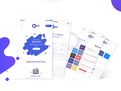 Quiz Engine App animation app branding design engine illustration logo quiz engine quiz engine app ui uiux ux vector web